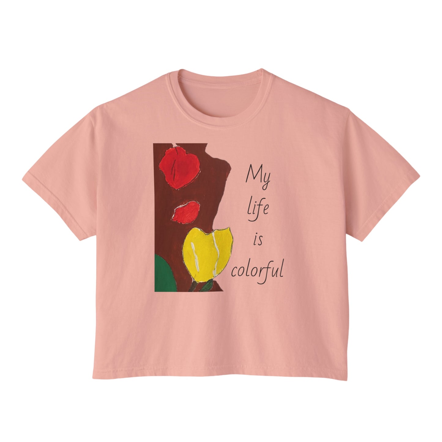 Flowers Charm Women’s Boxy Short Sleeve T-Shirt